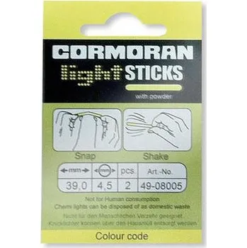 Chemické světlo CORMORAN 4,5mm - modré (2ks) délka 37mm