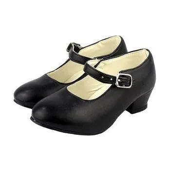 Dětské baleríny na podpatku, vel. 25 - více variant Černá