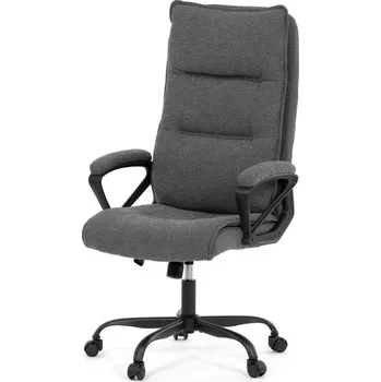 Nábytek Artium Kancelářské křeslo, šedá látka, kovový kříž, kolečka na tvrdé podlahy KA-Y348 GREY2