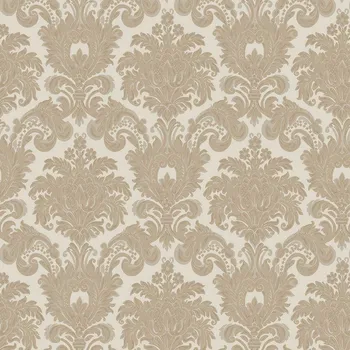 Tapeta Cristiana Masi by Parato Zlato-béžová vliesová zámecká tapeta na zeď, 33324, Tradizioni, Cristiana Masi by Parato, velikost 10,05 x 0,53 m