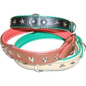 Obojek pro psa Chopo Obojky ASTA s pěnovkou zdobené do 50cm Barva: Hnědá