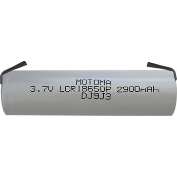 RC vybavení Baterie nabíjecí Li-Ion 18650 3,7V/2900mAh 3C MOTOMA s páskovými vývody