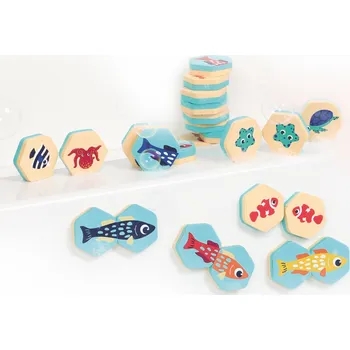 vodní stůl Ludi Pěnové pexeso do vany Podmořský svět 24 ks