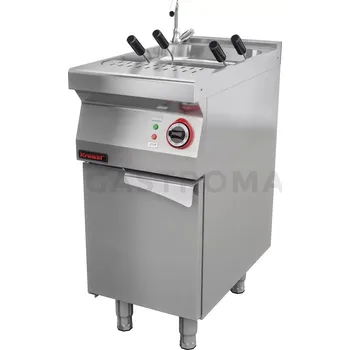 Nerezový dřez Elektrický vařič těstovin s odkapávačem a dvěma koši 6 kW na uzavřeném podstavci, skříňce | KROMET, 700.EUS-400.S.D