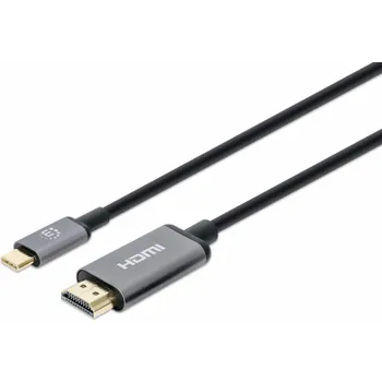 Kabel do PC Manhattan MANHATTAN USB kabel 4K@60Hz USB-C auf HDMI-Stecker/Stecker kabel 2m