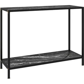 Konferenční stolek vidaXL Konzolový stolek černý 100 x 35 x 75 cm tvrzené sklo