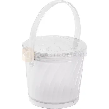 Servírovací stolek Opakovaně použitelný box na polévku, bílý | CONTACTO, 1106/470