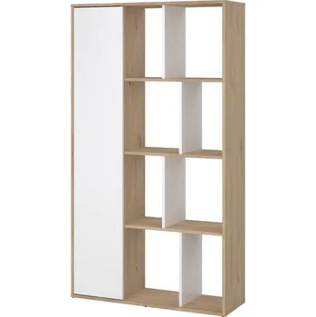 Knihovna Nábytek PEGAS s.r.o. Regál Penta 739, jackson hickory/bílý lesk