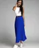 Dámská sukně Made in Italy Laura dlouhá plisovaná sukně modrá uni