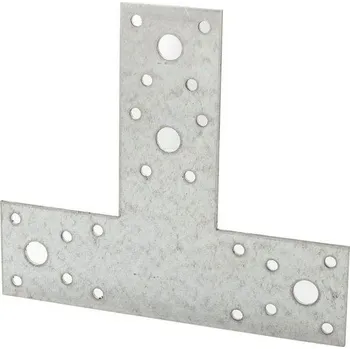 Tesařské kování Spojovač T 160x98x45 TZN (otvory 4,8/11 mm)