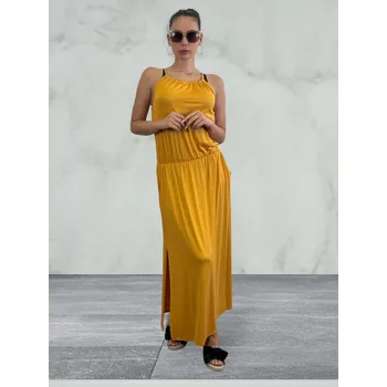 Dámské šaty Maxi šaty Barva: hořčicová