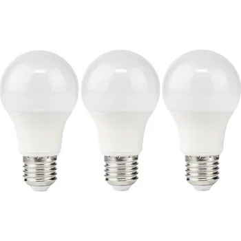 Žárovka NEDIS LED žárovka E27/ A60/ 11 W/ 220 V/ 1055 lm/ 2700 K/ teplá bílá/ matná/ 3 kusy LBE27A603P3