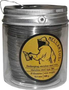 Mellarius Včelařský nerezový drátek s odvíječem 0,4 mm 500 g
