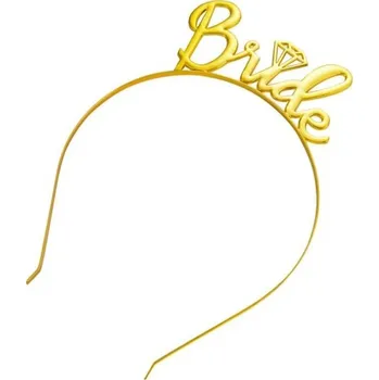 Čelenka Flamenco Mystique Zlatá svatební čelenka do vlasů, vyrobená z kvalitní slitiny, rozměry 3x0.2x5 cm