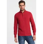 Ombre Svetr OM-SWZS-0105 Červená Regular Fit S