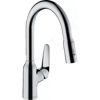 Vodovodní baterie Hansgrohe Focus M42 Dřezová baterie M429-H180 ECO, s výsuvnou sprškou, chrom, 71862000