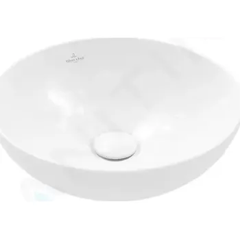 Umyvadlo Villeroy & Boch Loop&Friends Umyvadlo na desku, průměr 42 cm, bez přepadu, CeramicPlus, Stone White, 4A4601RW