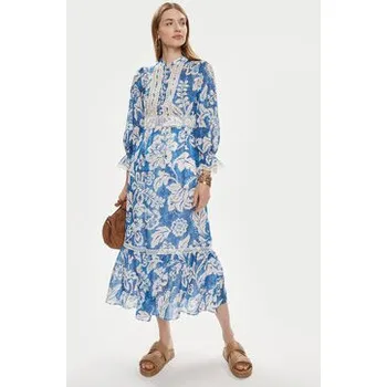 Dámské šaty Luisa Spagnoli Letní šaty Pronuncia 540726 Modrá Regular Fit 46