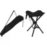 kempingová židle Redcliffs Skládací stolička 40 cm černá