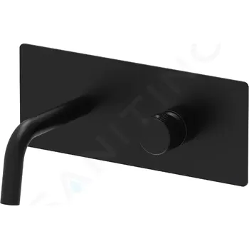 Vodovodní baterie Paffoni Jo Umyvadlová baterie pod omítku s tělesem, matná černá, JO106NO