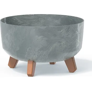 Prosperplast Květináč GRACIA LOW 28,5 cm beton effect