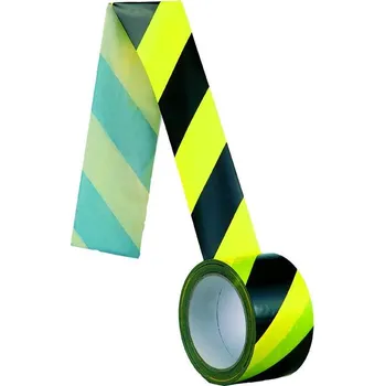 Lepicí páska Páska samolepící, protisměrná, 60 mm, levá, žluto-černá