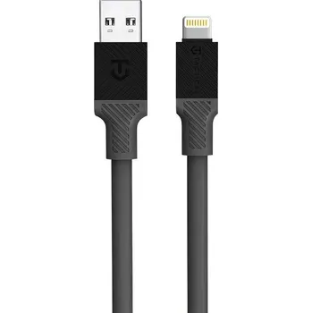 Datový kabel Tactical Fat Man kabel USB A/Lightning 1m Šedá