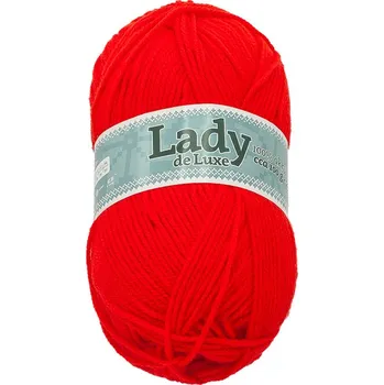 Příze Bellatex Příze LADY de Luxe 100g / 238 m červená