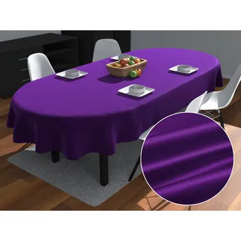 ubrus Saténový oválný ubrus polyesterový Satén LUX-044 Zářivě fialový 50x100 cm