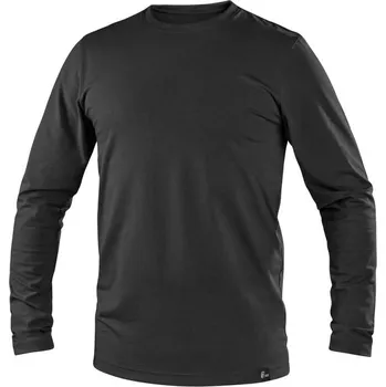 Pánské tričko CXS Tričko SIMON, dlouhý rukáv, černé, vel. 3XL