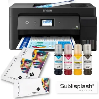 Tiskárna Sublimační tiskárna Epson ET-15000 A3 + inkousty Sublisplash 80 ml+ sublimační papíry SubliPrime + Sublisplash Driver Win