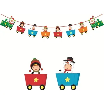 Vánoční dekorace Vánoční girlanda | Dekorační girlanda s vánočním motivem 3 metry - 4