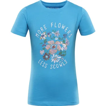 Dětské bavlněné triko Alpine Pro SMALLO - světle modrá / 116/122