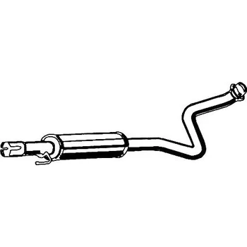Výfukový systém Stredni tlumic vyfuku ASMET 20.038