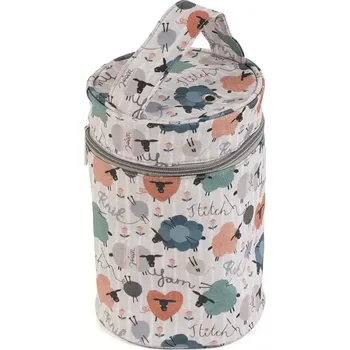 Organizér galanterie Vak na klubíčka s otvorem - Zapletené ovečky (Wool Holder Knit Happens)