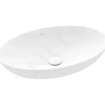 Umyvadlo Villeroy & Boch Loop&Friends Umyvadlo na desku, 62x42 cm, bez přepadu, CeramicPlus, Stone White, 4A4801RW