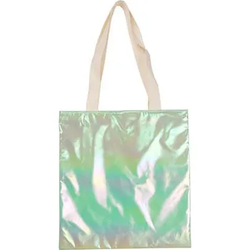 Taška s holografickým efektem 34x36 cm - zelená - sublimace termotransfer