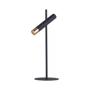 Lampička Searchlight EU31653-1BK Cylinder stolní lampa černá