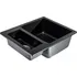 Granitový dřez Granisil Fabero 605.2 Black metallic