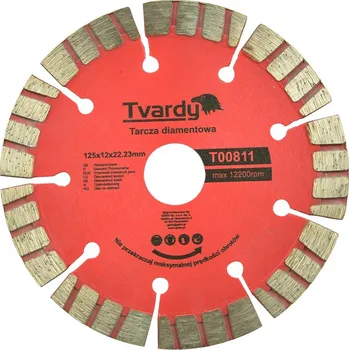 Řezný kotouč Kotouč řezný diamantový segmentový 125x12x22,23mm Tvardy, Geko T00811