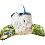 Bellatex Polštář opěrka na čtení 50x100 cm zelená, šedá