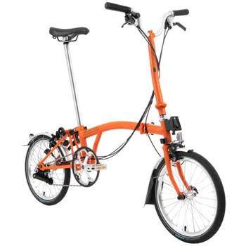 Skládací kolo Skládací kolo Brompton C Line jednobarevné, Orange typ řídítek H