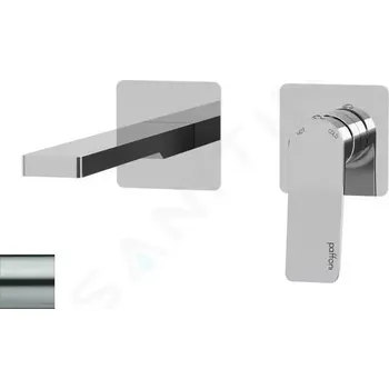 Vodovodní baterie Paffoni Tilt Umyvadlová baterie pod omítku s tělesem, 2-otvorová instalace, nerez, TI105ST70