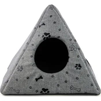 Pelíšek pro psa HafHaf-shop Voděodolné iglů PAWS, Šedé