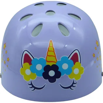 Odrážedlo Alltoys Helma Jednorožec fialová - velikost M