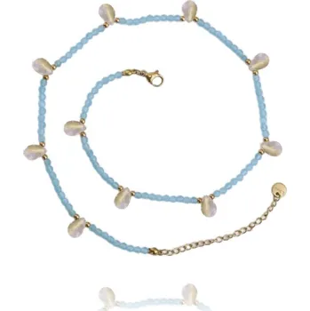 Náramek Flamenco Mystique Náramek z chirurgické oceli s 14k pozlacením, světle zlatá barva, velikost 34 cm + 6 cm