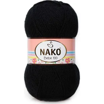 Příze Nako Bebe 100 Barva: černá - 217