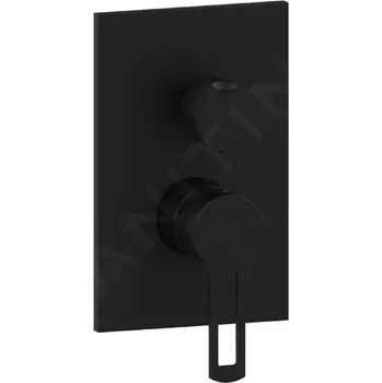 Vodovodní baterie Paffoni Ringo Baterie pod omítku s tělesem, pro 2 spotřebiče, matná černá, RIN018NO/M