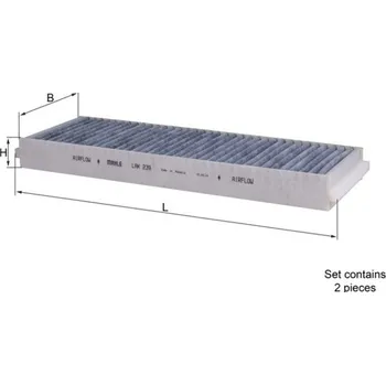Kabinový filtr Filtr, vzduch v interiéru MAHLE LAK 239/S