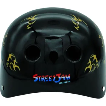 Dětské vozidlo Alltoys Helma Lebka černo-zlatá - velikost S